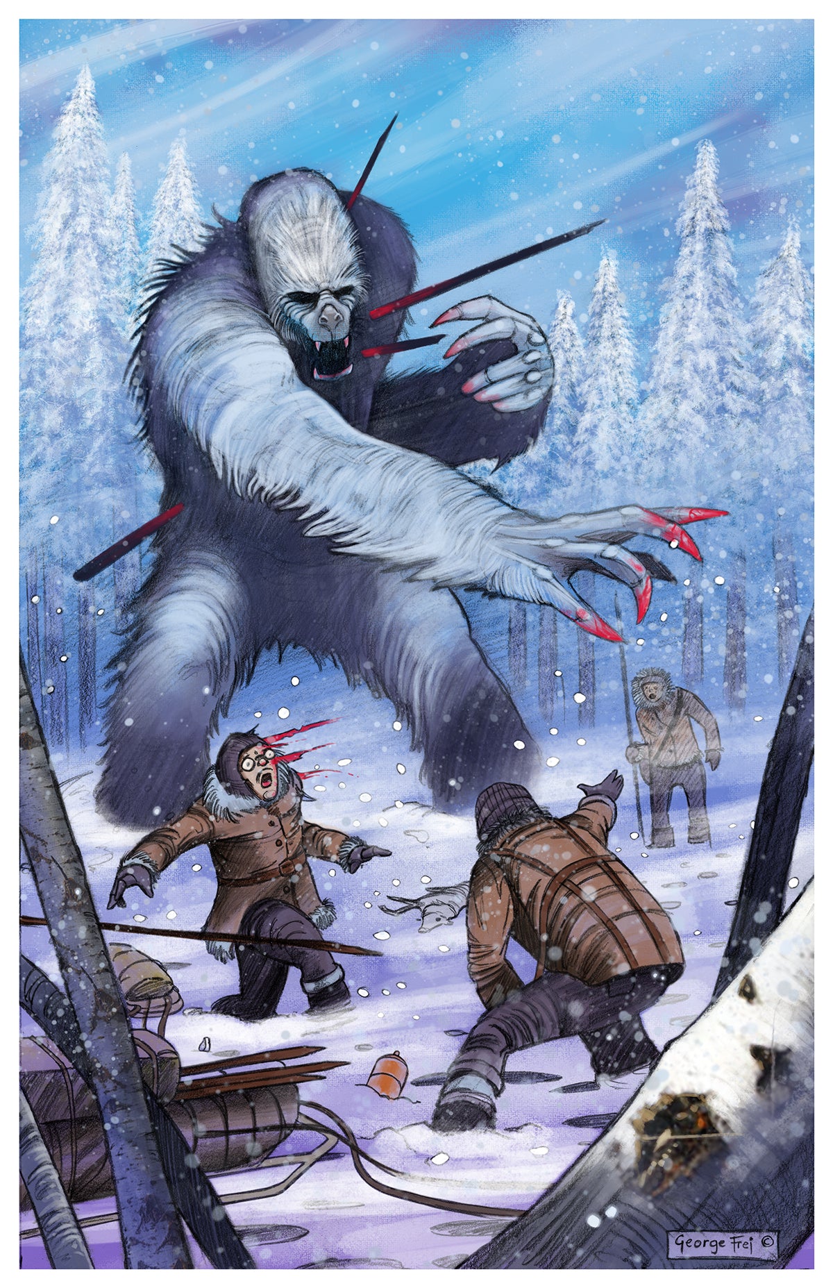 Yeti Drawing INTRODUCING THE FEROCIOUS NEW CRYPTID: THE YETI! DEFEAT